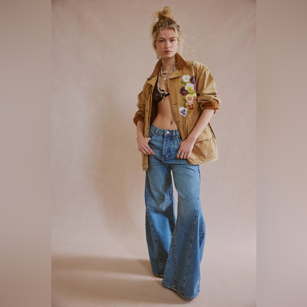 NWT - Free People - We the Free - Eden High Slouchy Flare Jeans - Homefree - 30R